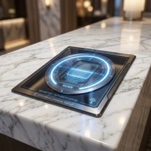 Executive Longevity and Bio-Optimization Concierge Futuristic Biometric Wellness Architecture